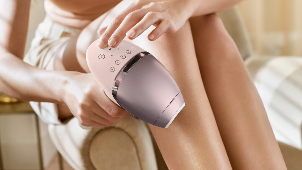 Phillips Lumea Serie 9000 elimina el vello del labio superior, axilas, ingles y piernas, y puede utilizarse también en otras áreas del cuerpo.