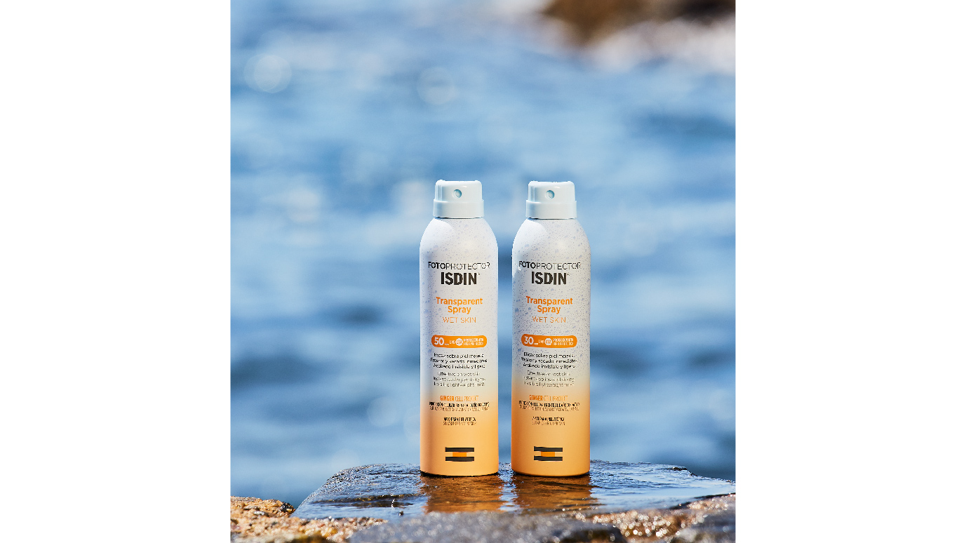 Fotoprotector ISDIN Transparent Spray Wet Skin SPF 50, SPF 30
