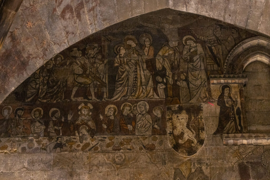 Pinturas góticas del atrio de la Iglesia de Santa María Magdalena